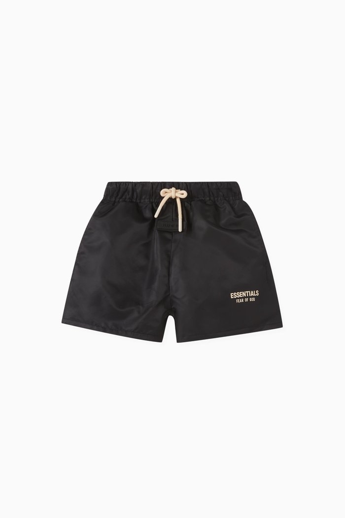 

Logo Running Shorts in Nylon, Black