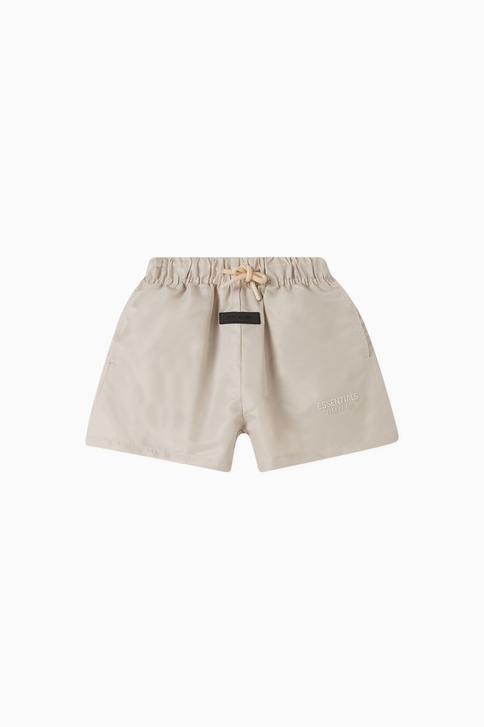 

Logo Running Shorts in Nylon, White