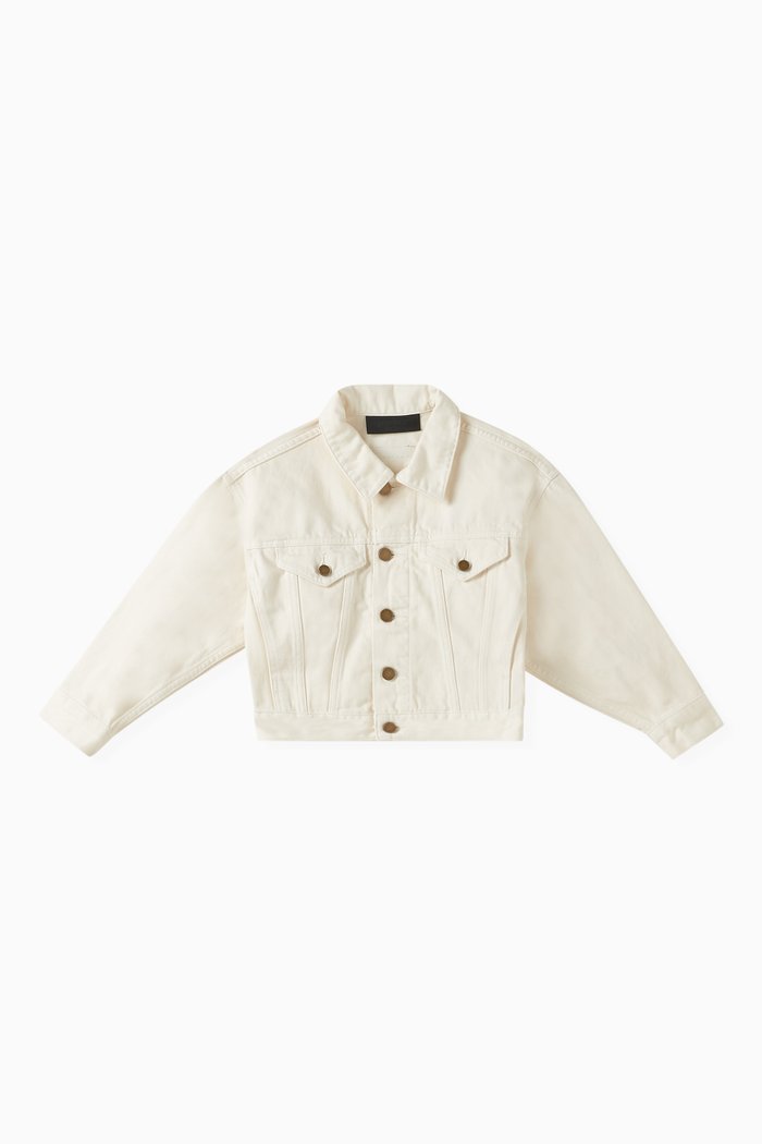 

Pocket Jacket in Denim, White