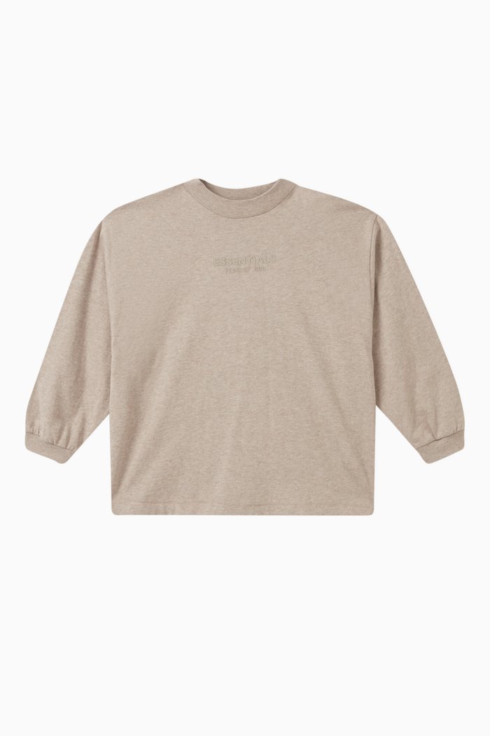 

Essentials Long-sleeve T-shirt in Cotton-jersey, Neutral