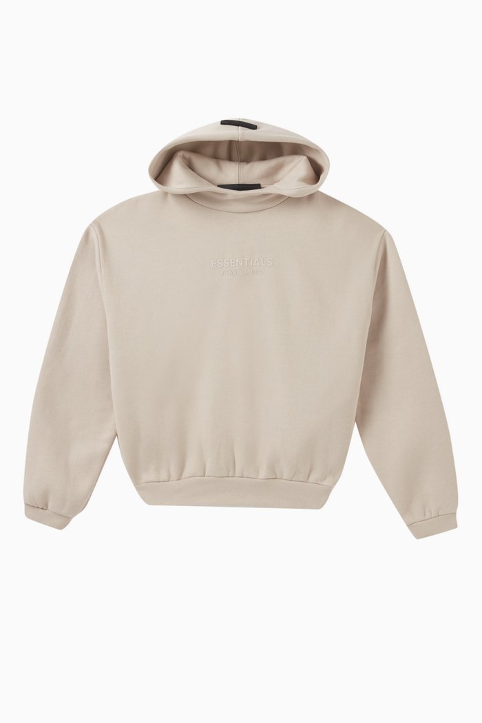 

Essentials Hoodie in Cotton-fleece, White