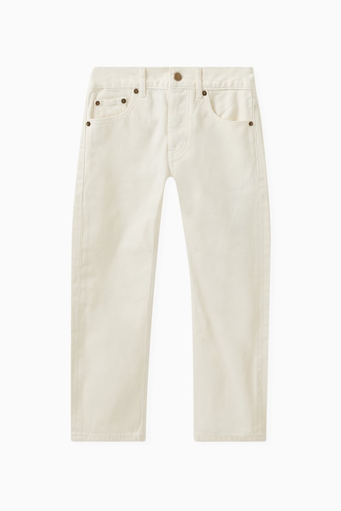 Five-pocket Jeans in Denim, White
