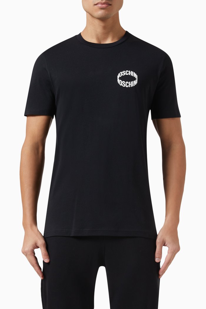 

Loop Logo T-shirt in Organic Cotton Jersey, Black