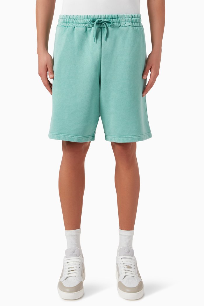Drawstring Shorts in Cotton, Blue