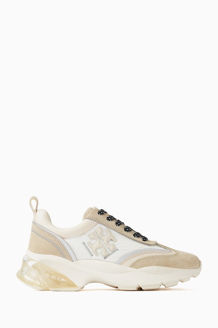 

Good Luck Bubble Sneakers in Leather & Suede, Neutral