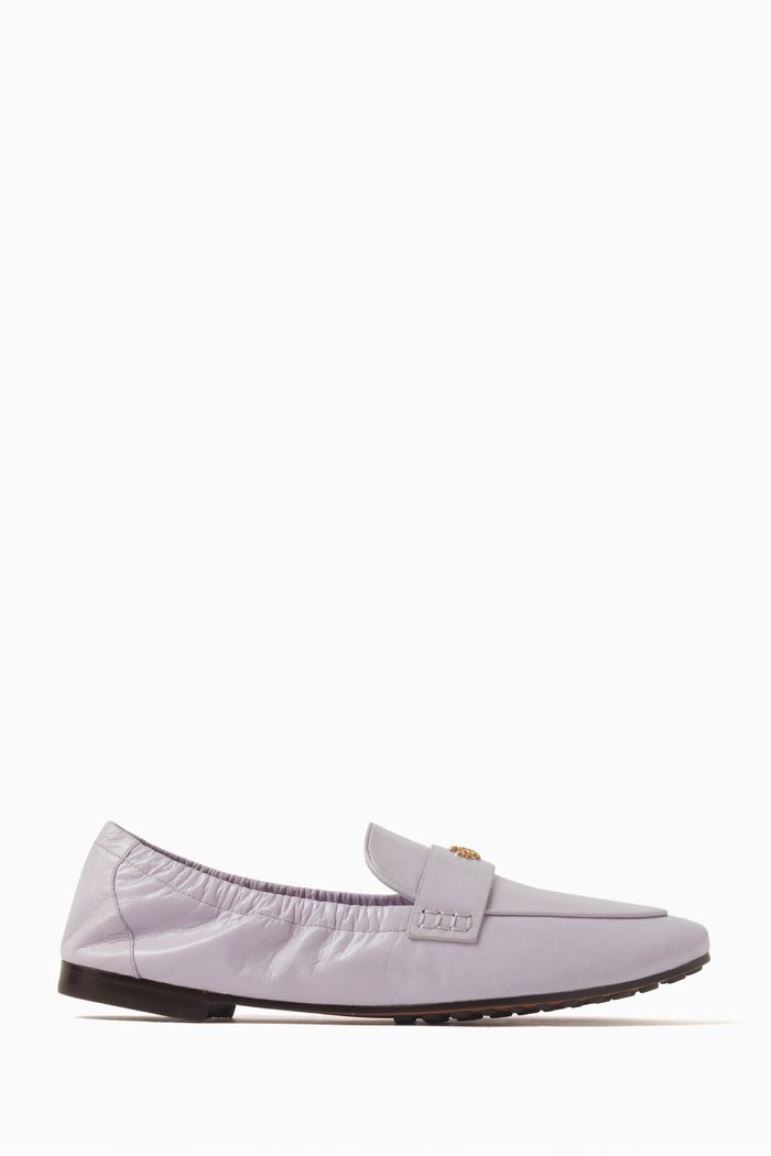 

Ballet Loafers in Leather, Purple