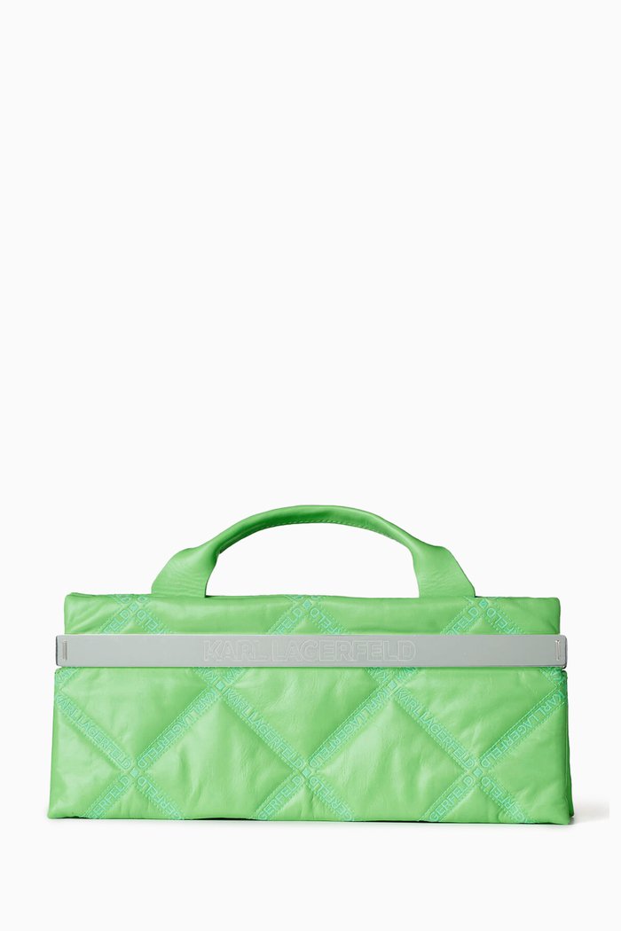 

K/Kross Baguette Bag in Leather, Green