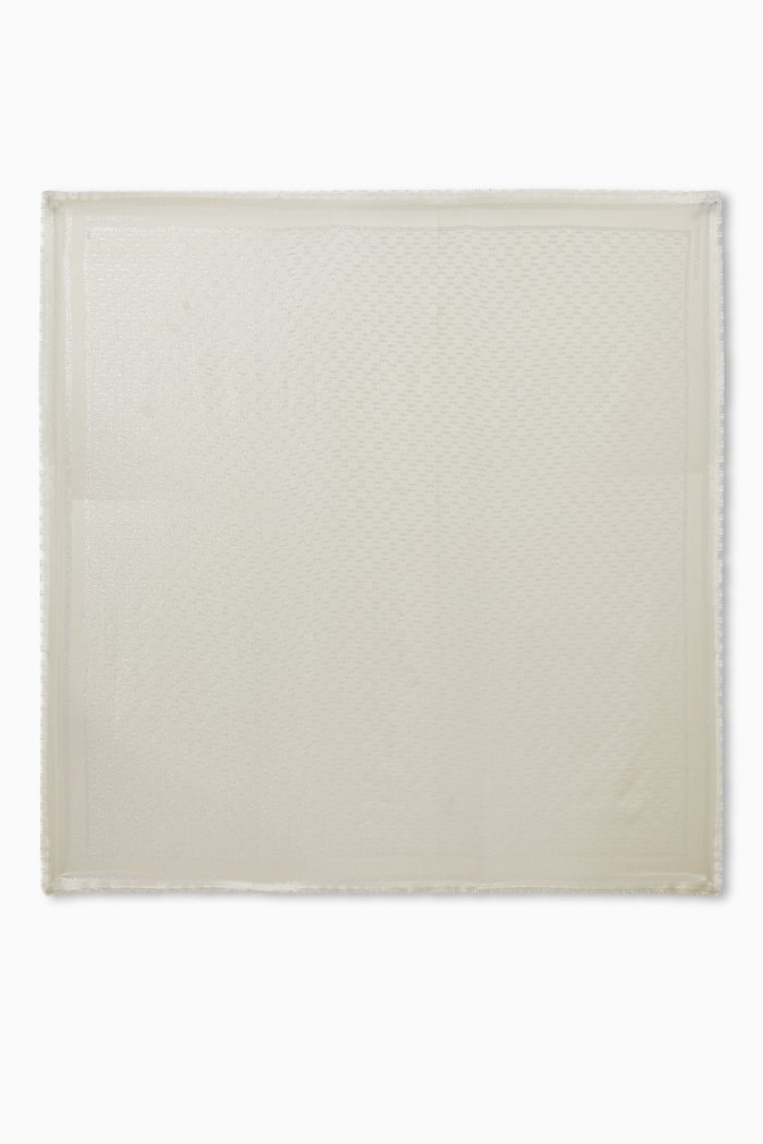 

K/Monogram Scarf in Jacquard, Silver