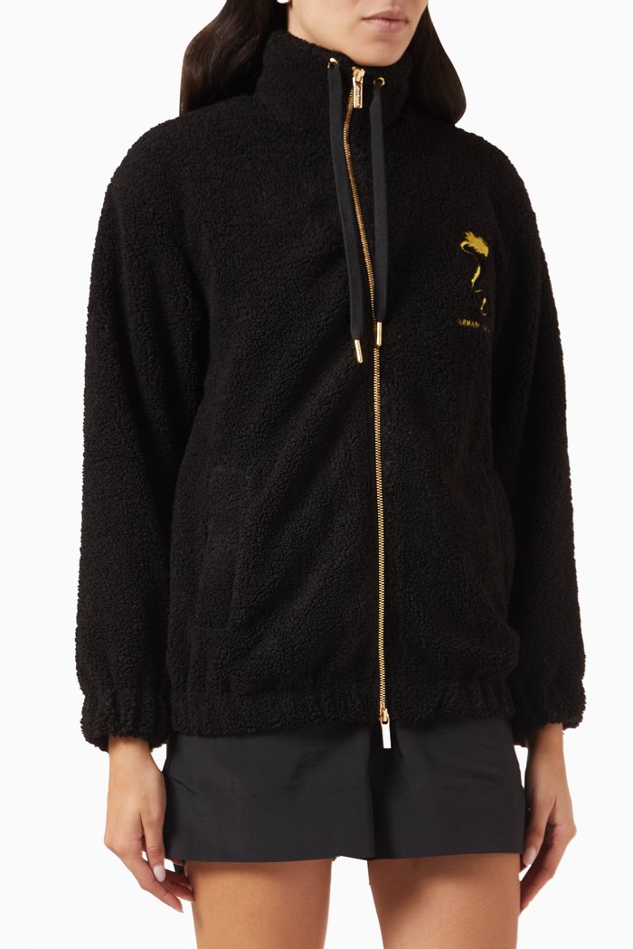 

Zip-up Logo Jacket, Black