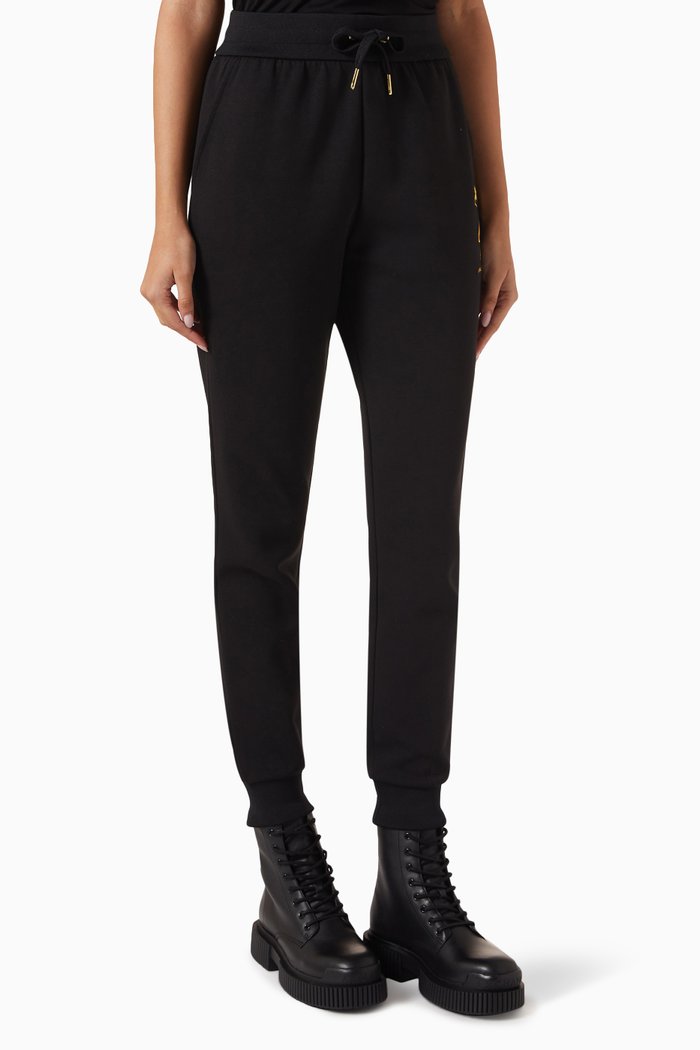 

Logo Letter Sweatpants in Cotton-blend, Black