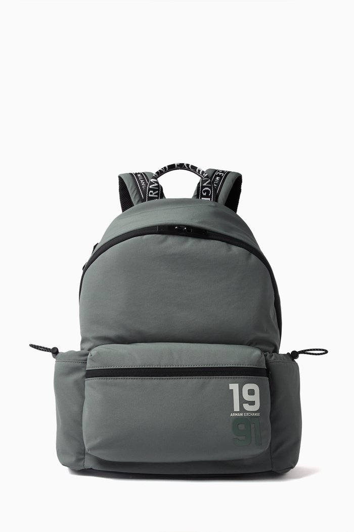 

1991 Zipped Backpack in Nylon, Green