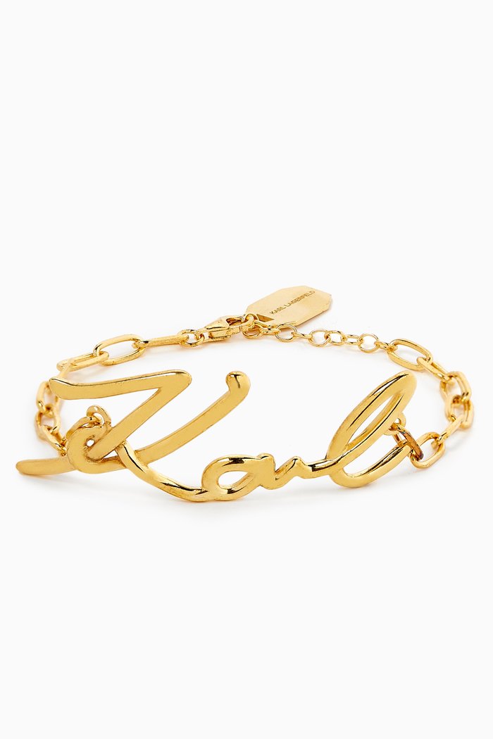 

K/Signature Logo Bracelet, Gold
