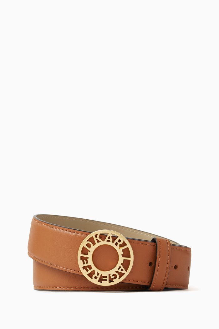 K/Disk Belt in Leather, Brown