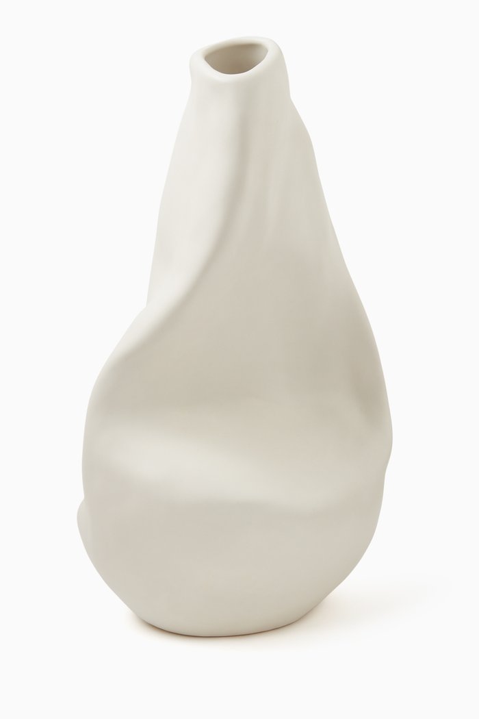 

Giant Solitude Vase in Ceramic, White