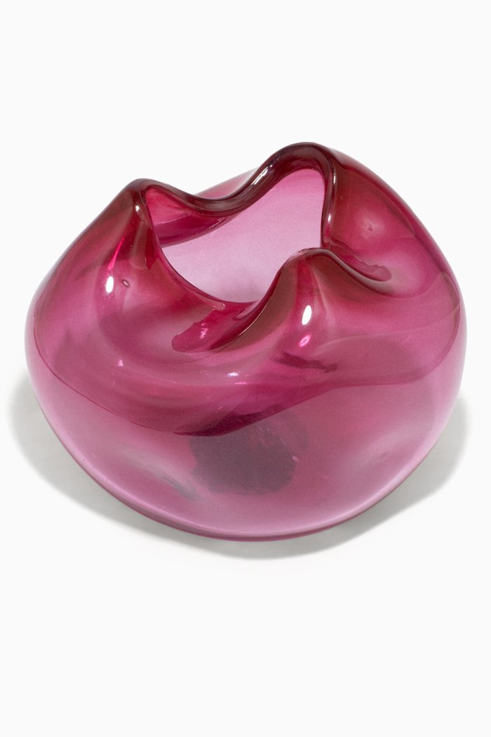 

The Bubble To End All Bubbles Large Vase in Recycled Glass, Pink