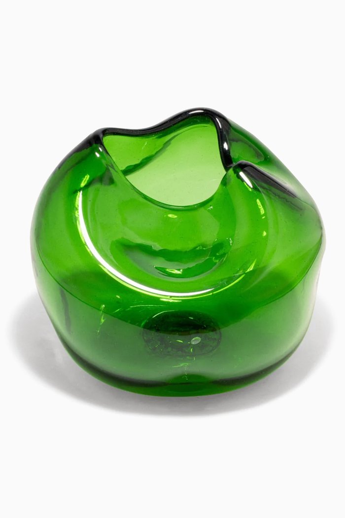 

The Bubble To End All Bubbles Large Vase in Recycled Glass, Green