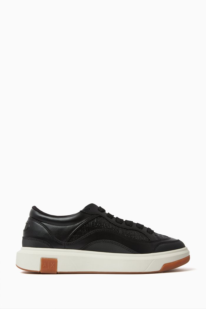 

AX Logo Sneakers, Black