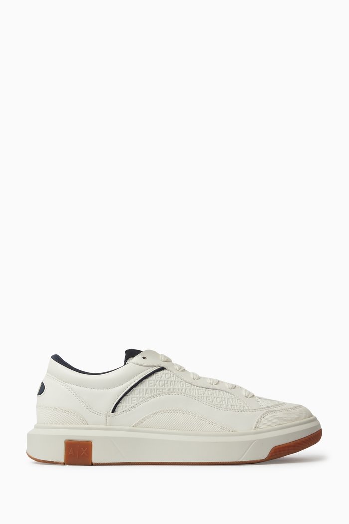 

AX Logo Sneakers, Neutral