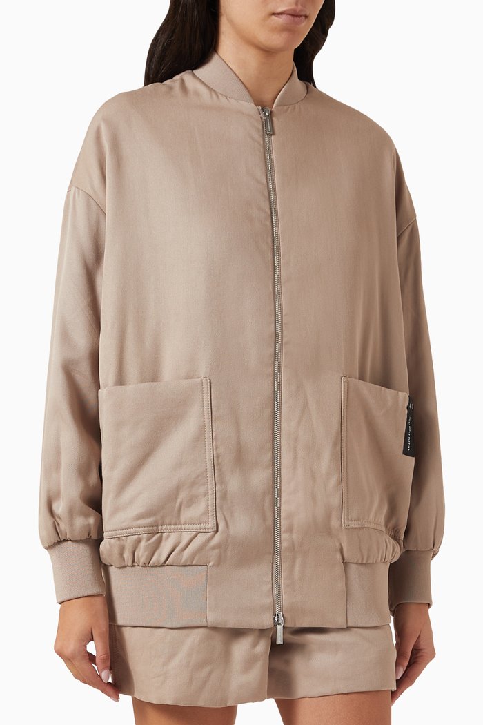

Zipped Blouson Jacket, Neutral