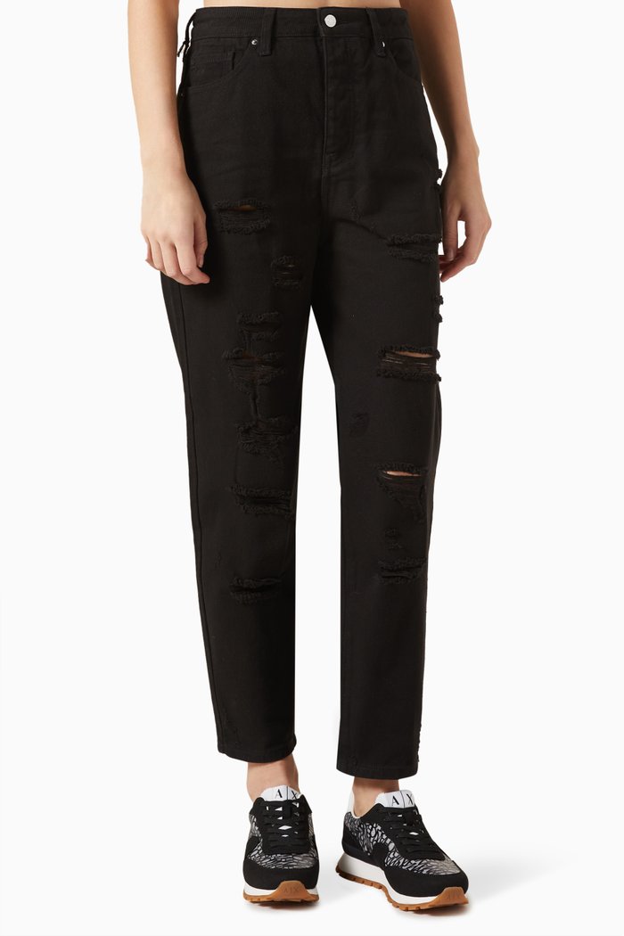 

J51 Carrot-fit Jeans in Denim, Black