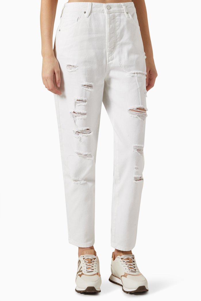 

J51 Carrot-fit Jeans in Denim, White
