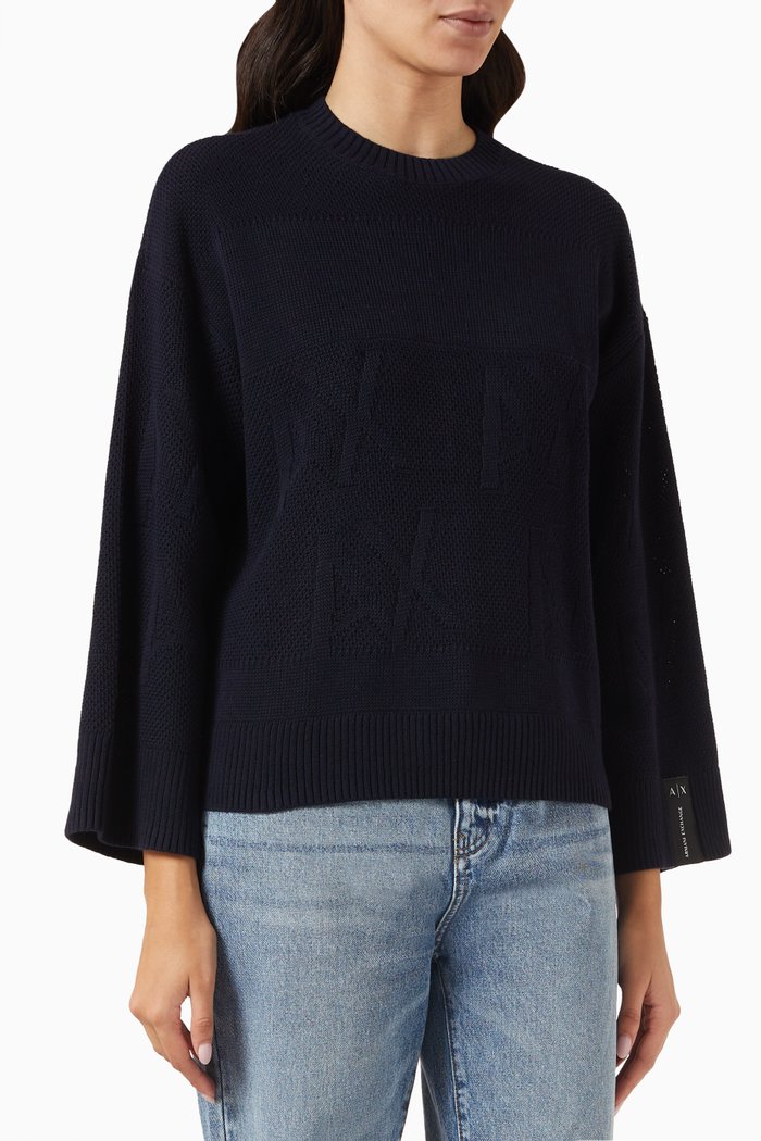 

AX Crewneck Sweater, Blue