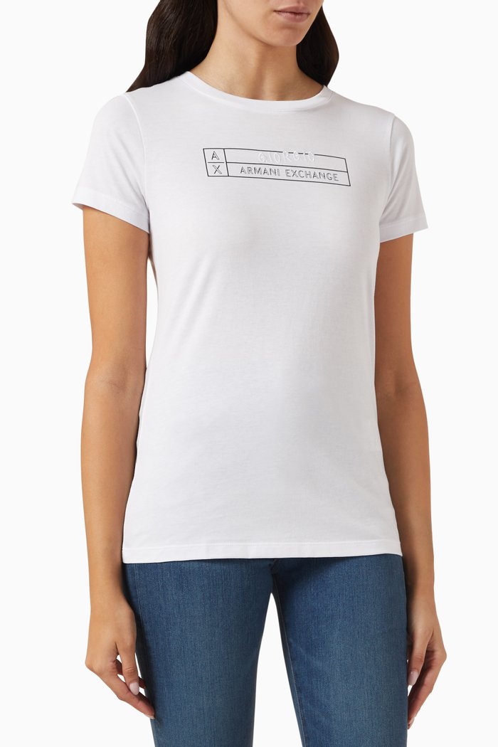 

AX Tape Logo T-shirt, White