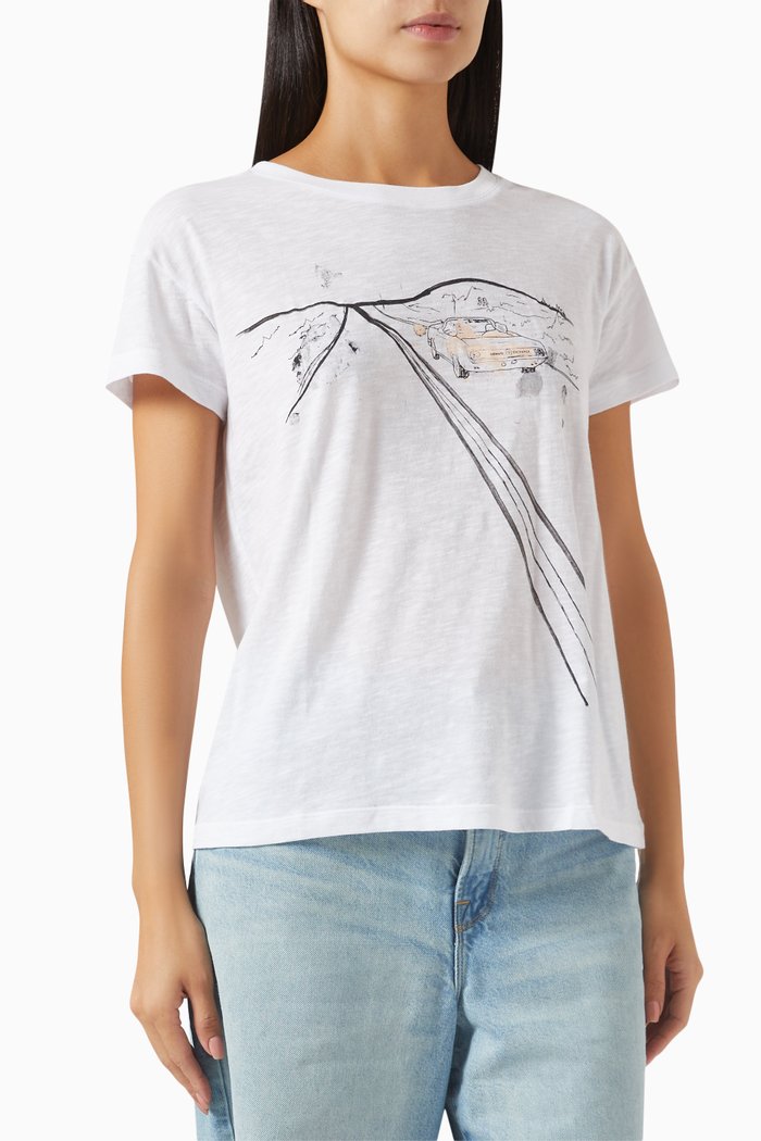 

Boyfriend Logo T-Shirt in Cotton, White