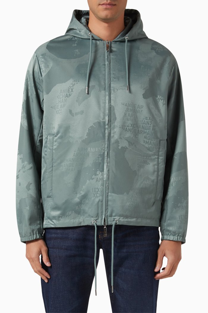 

Reversible Zip-up Jacket, Green