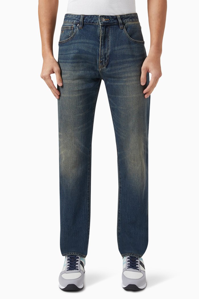 

Slim-fit Jeans in Cotton Denim, Blue