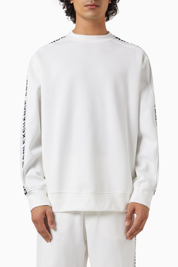 

Logo Sweatshirt in Piqué, Neutral