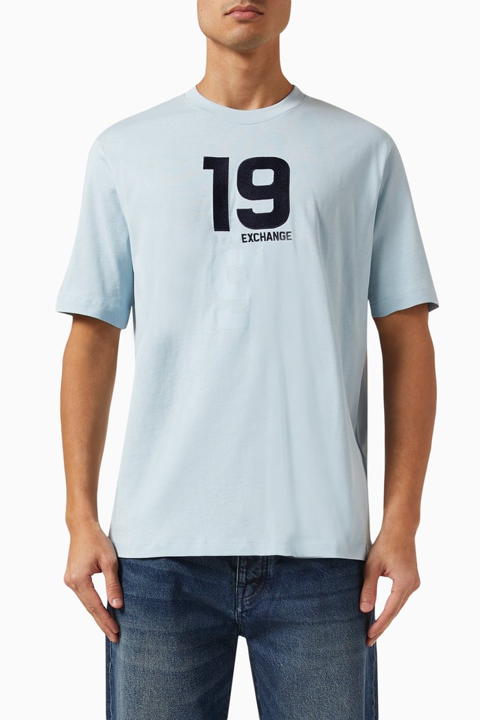 

Logo T-shirt in Cotton Jersey, Blue