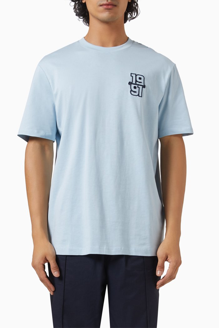 

Logo T-shirt in Cotton, Blue