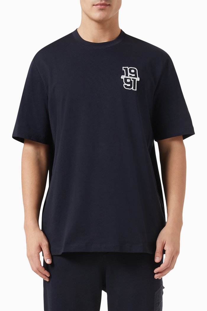 

Logo T-shirt in Cotton, Blue
