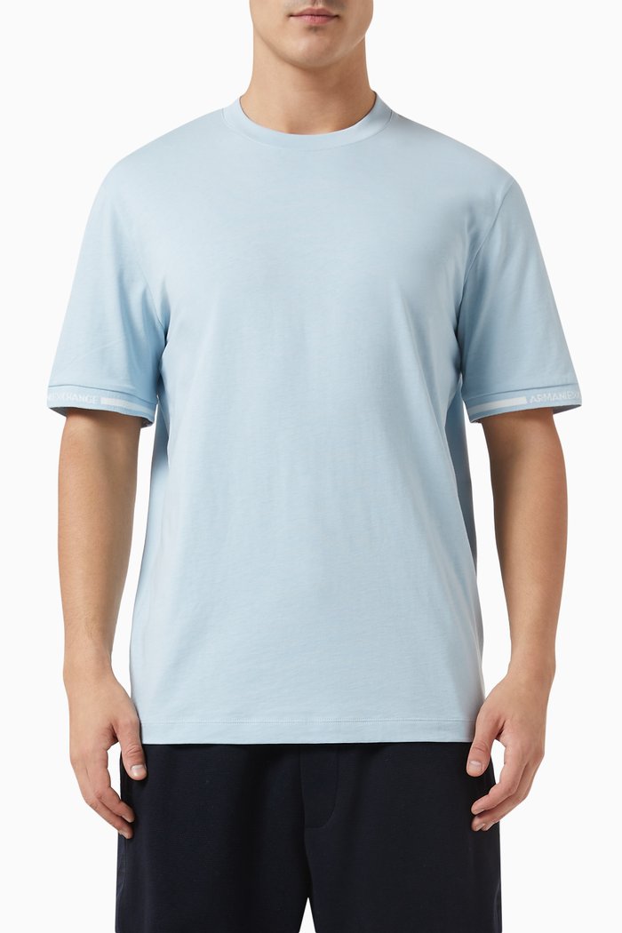 

Logo T-shirt in Jersey, Blue