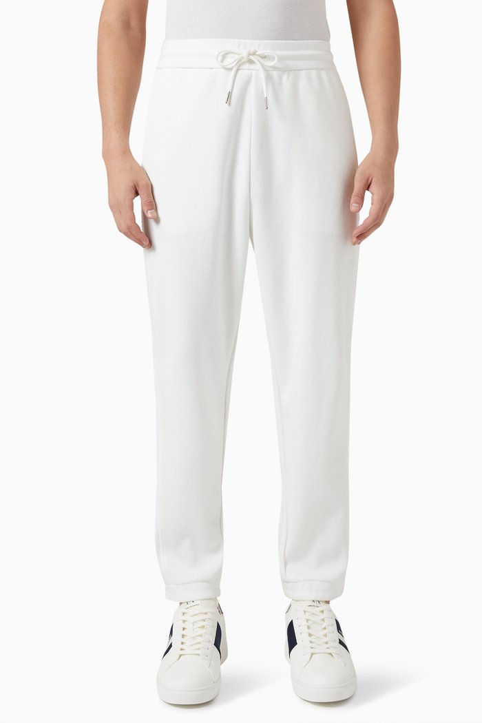

Logo Tape Joggers in Cotton & Polyester, Neutral