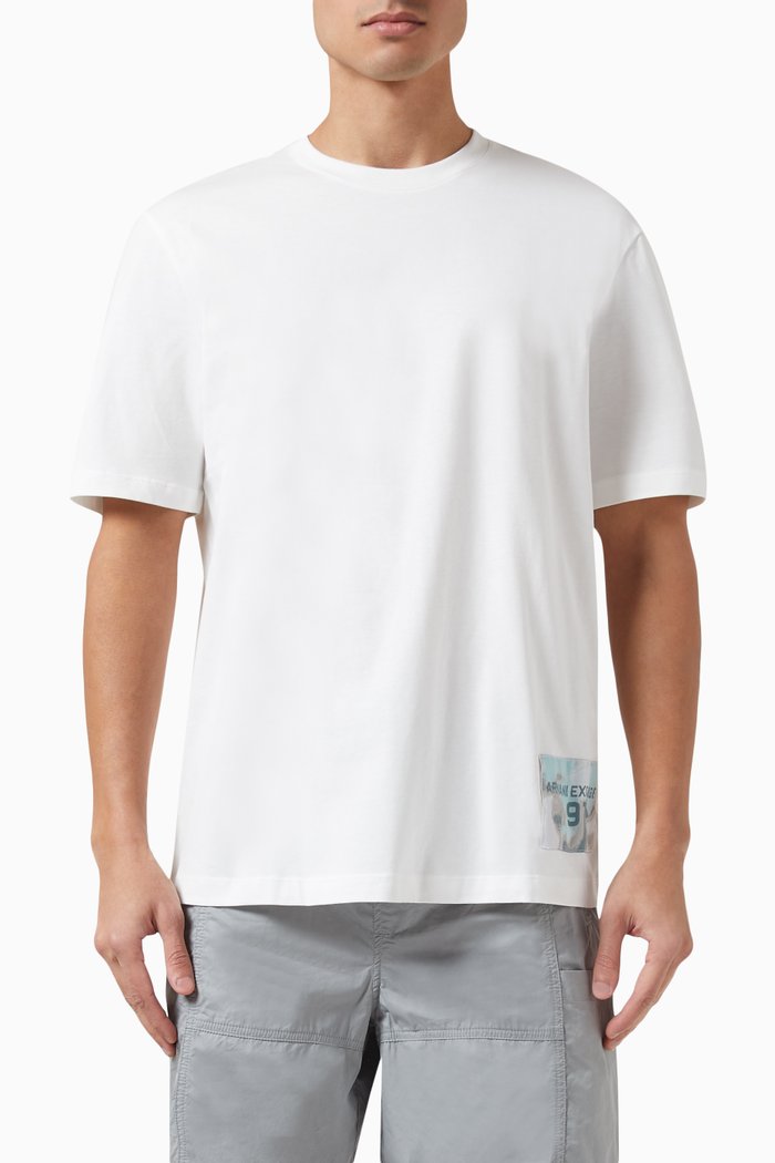 

Logo-patch T-shirt in Cotton, Neutral