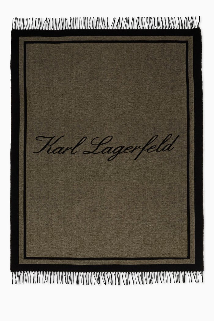 

Karl Hotel Blanket in Wool-blend, Neutral