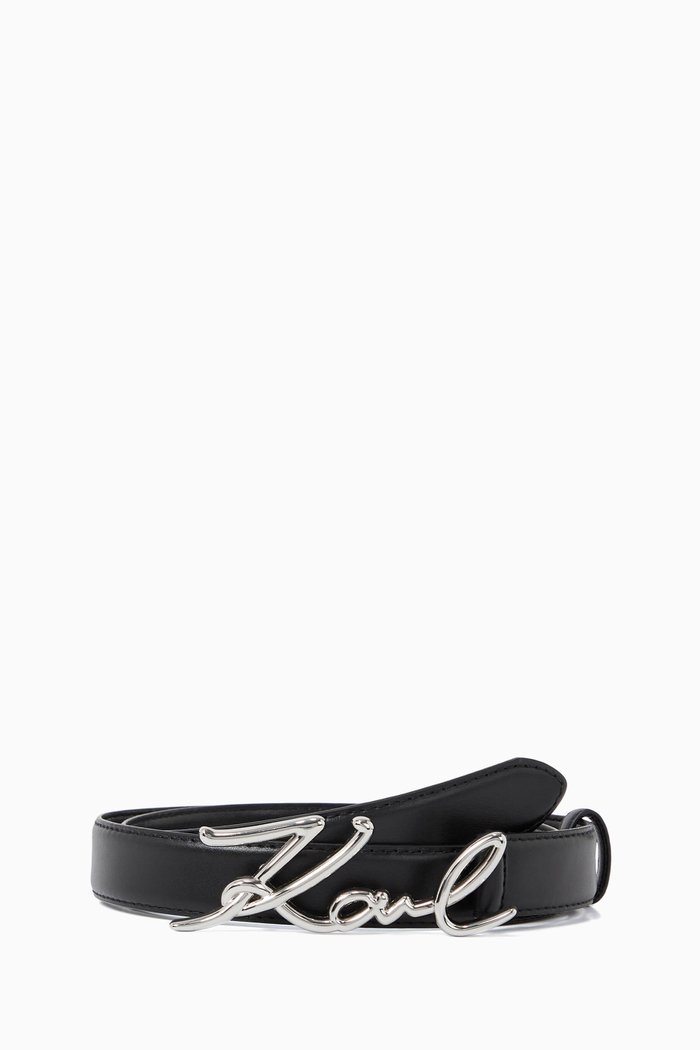 

K/Signature Hip Belt in Leather, Black