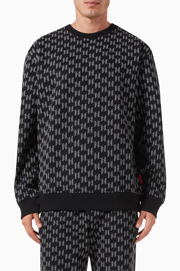 

Monogram Sweatshirt in Jacquard, Black