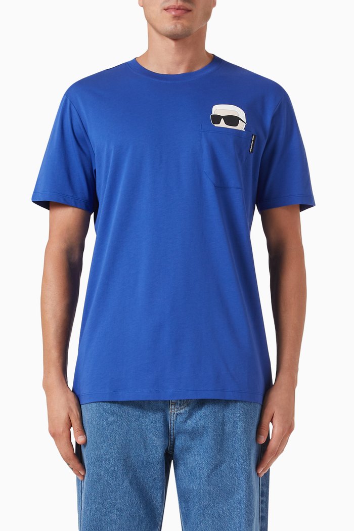 

Ikonik 2 T-shirt in Cotton-jersey, Blue