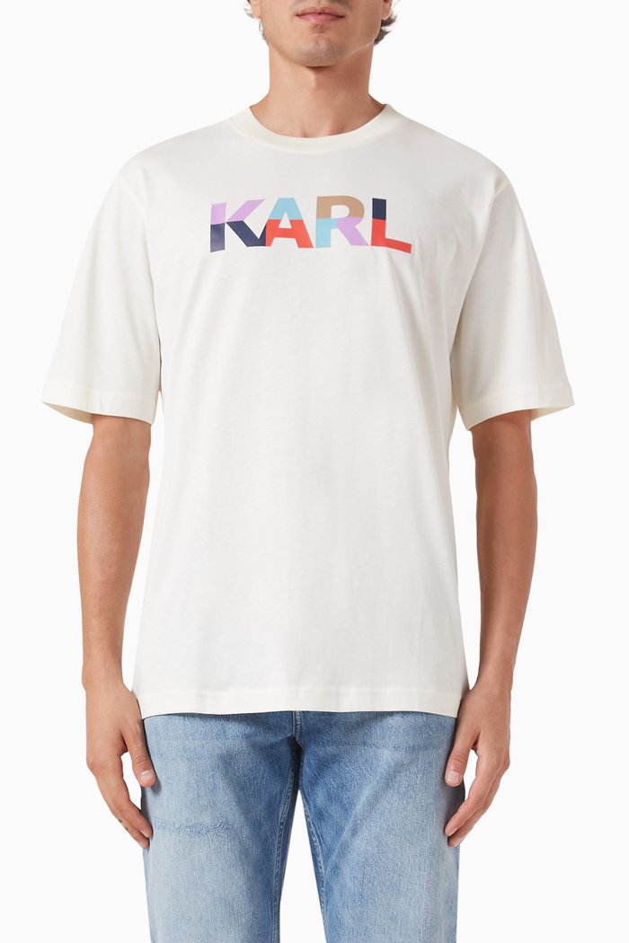Logo T-shirt in Cotton-jersey, Neutral