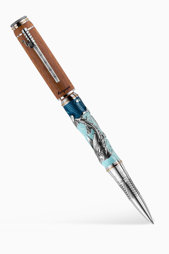 

The Old Man and the Sea Rollerball Pen in Stainless Steel, Silver