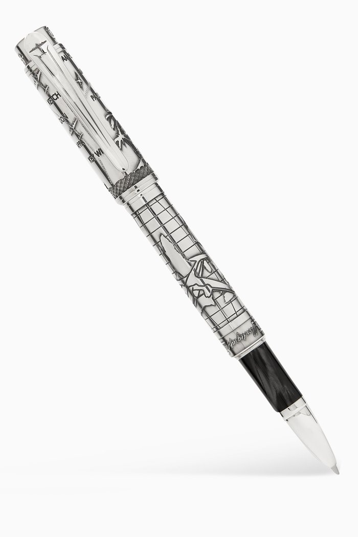 

Ernest Hemingway Traveller Rollerball Pen in Silver