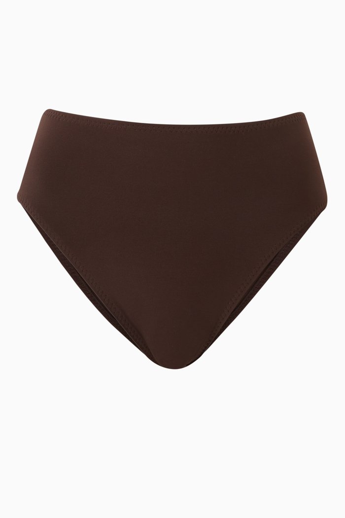 

Underwire High-rise Bikini Bottom, Brown