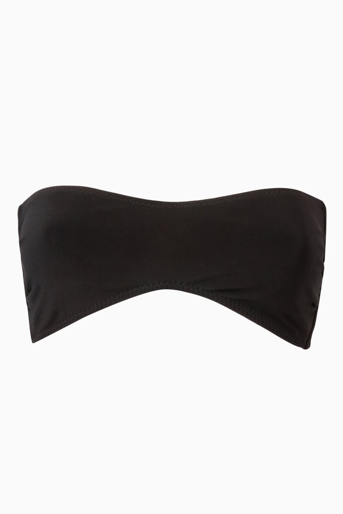 

Sunglass Bandeau Bikini Top in Poly-lycra, Black