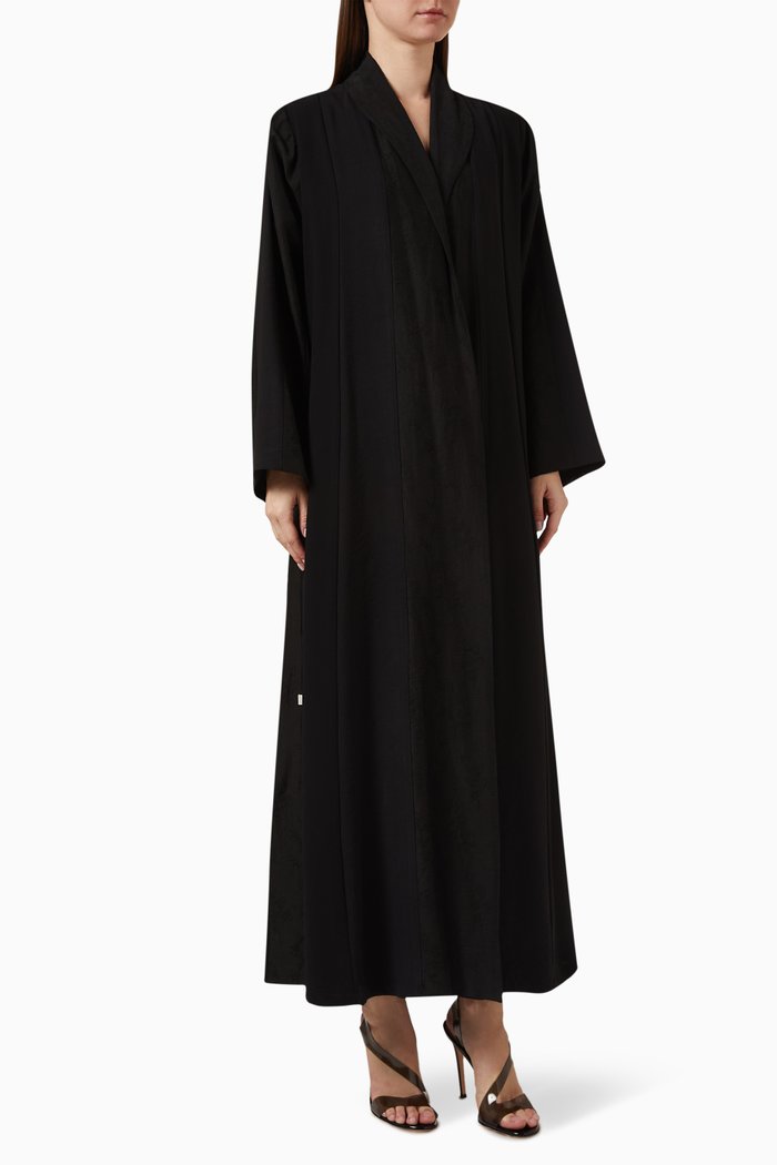 

Shawl-collar Abaya, Black
