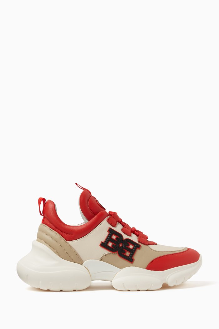 

Claires Sneakers in Leather, Orange