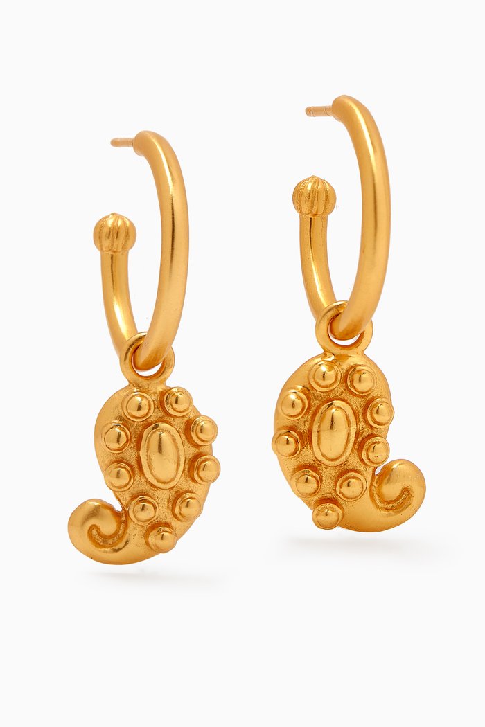 

Anya Hoop Earrings in 24kt Gold-plated Brass