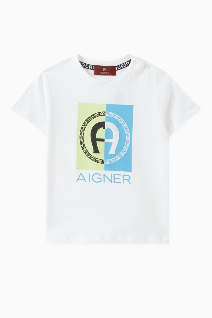 

Logo-print T-Shirt in Cotton Jersey, White